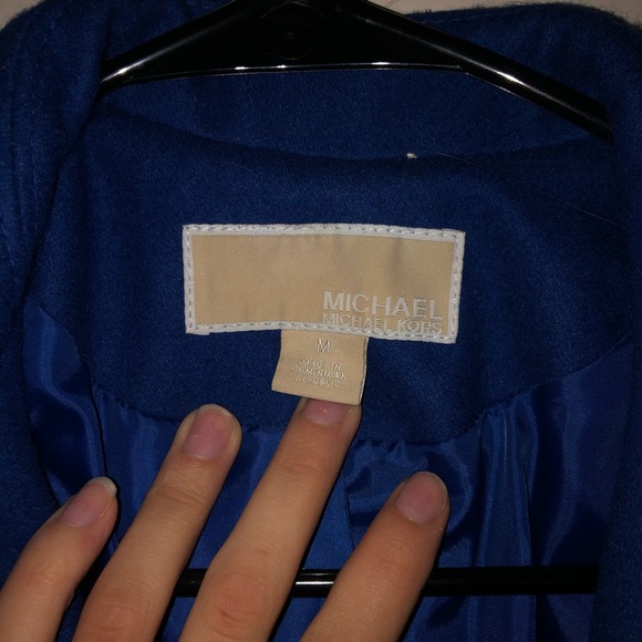 Blue wool Micheal Kors coat 🧥 - Picture 4 of 6